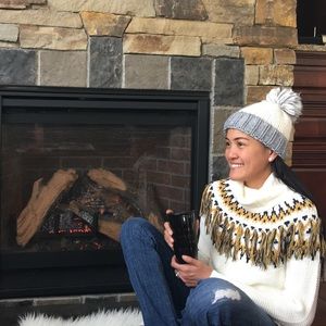 Free Generation Fair Isle Fringe Sweater